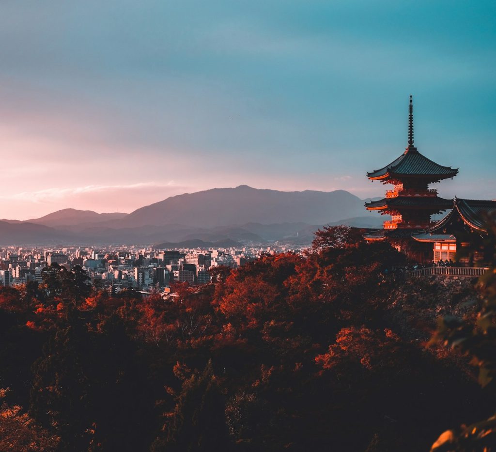 pagoda surrounded by trees